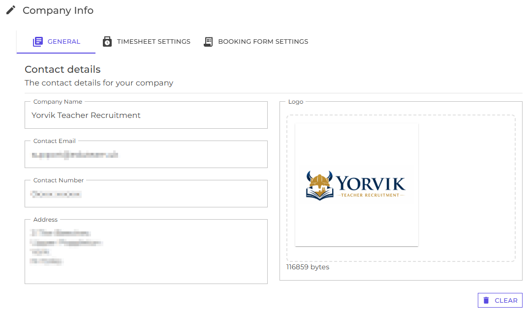 Company information contact details